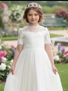 Trish Scully Harmony Gown, White, Size 6